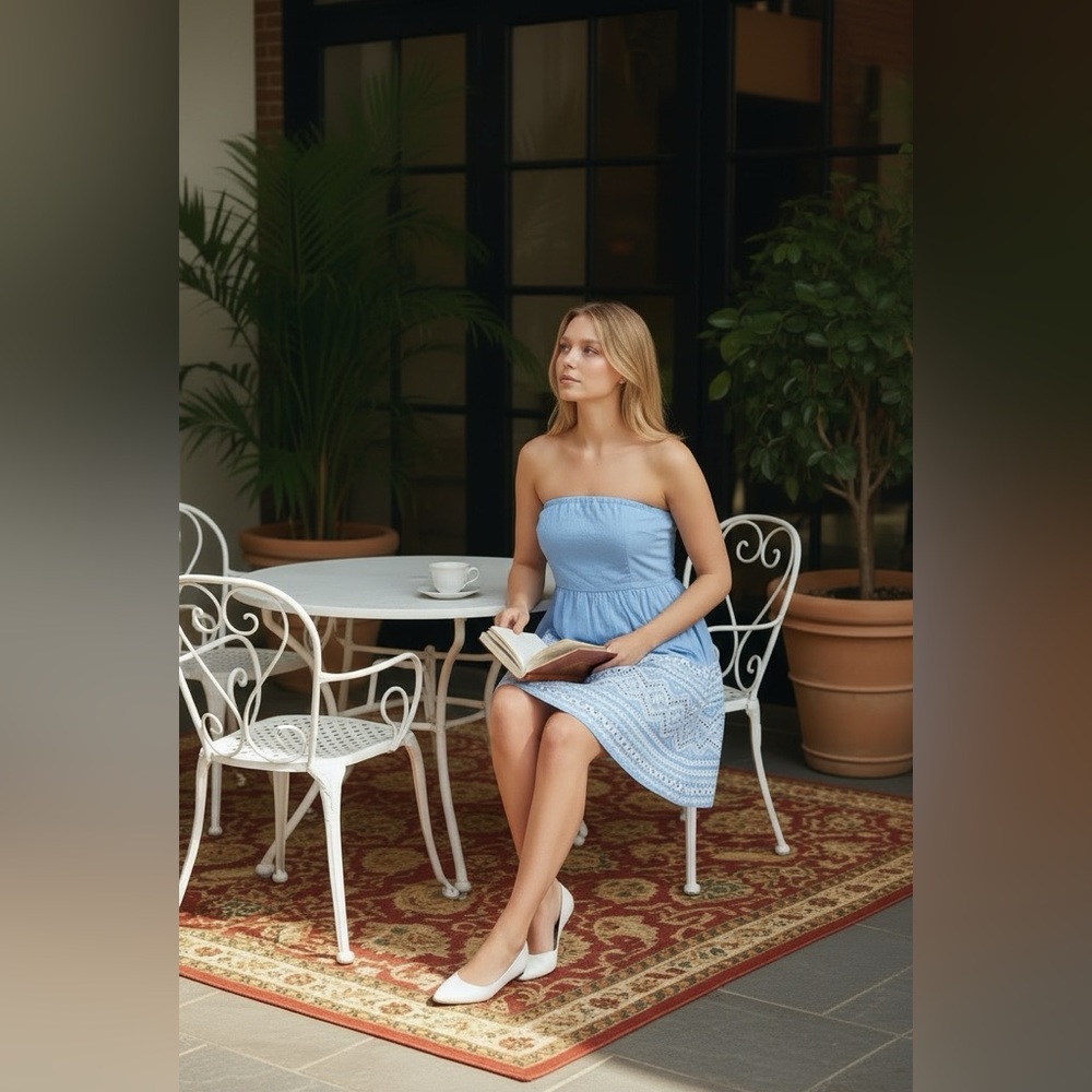 J. Crew Periwinkle Strapless Dress